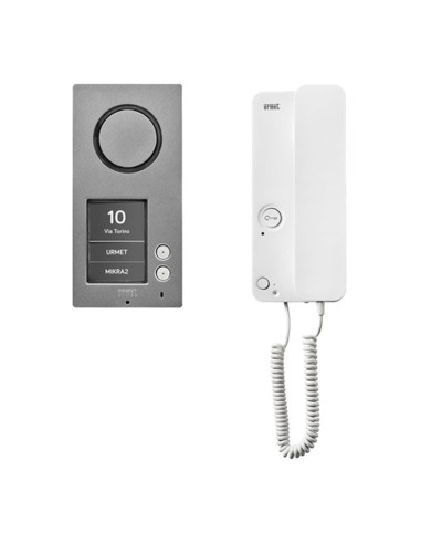 Two-family audio kit with Mikra 2 entrance panel Urmet