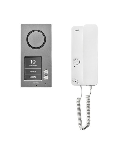 Two-family audio kit with Mikra 2 entrance panel Urmet