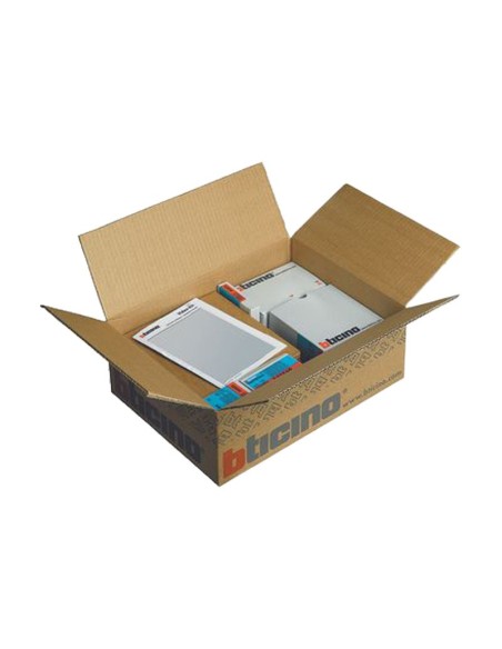 Kit base impianto con modulo audio video Sfera e alimentatore Bticino