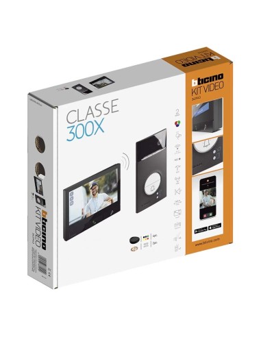 BTicino Linea 3000 Dark Wi-Fi Smart hands-free video door entry kit for single-family homes