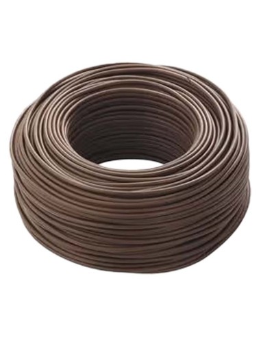 100m of coiled cable - FF5FS171X4M FS17 450/750V 1 x 4 Brown 8007 - FS171X4M