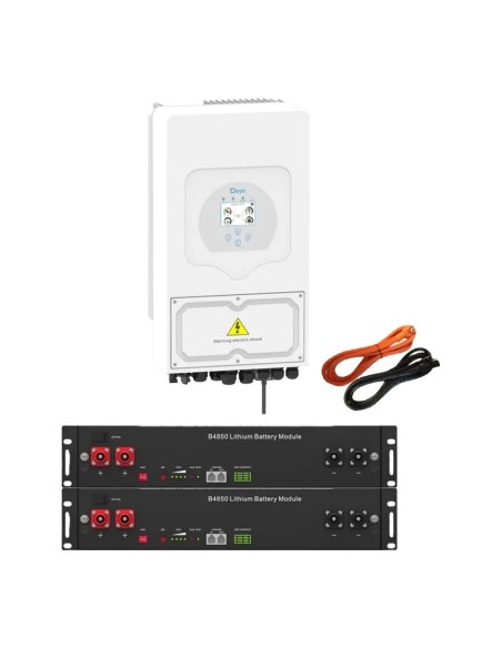 Deye: vendita all'ingrosso Sistema di accumulo monofase inverter 6kW SG03LP1 DEYE batteria al litio Dyness B4850 4.8kWh