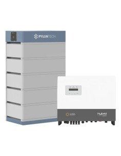 Solis con Pylontech: vendita all'ingrosso Sistema di accumulo trifase inverter 6kW Solis batteria al litio Pylontech H1 FH480...