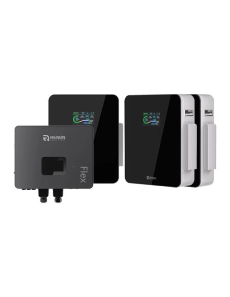 Off-Grid single-phase storage system 6kW IFL06 Renon Power inverter Xcellent 15.36kWh lithium batteries