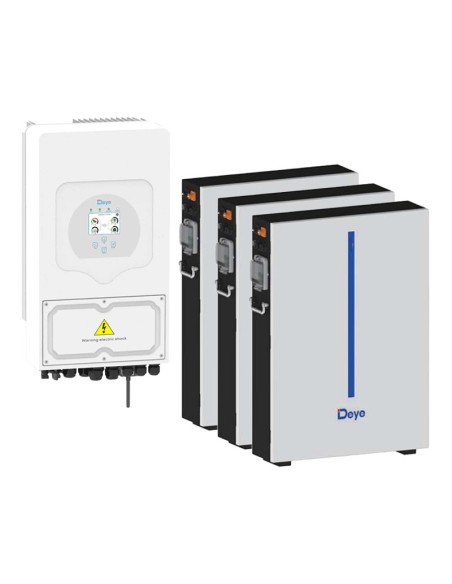 Off-Grid single-phase storage system 6kW SG03LP1 DEYE inverter RW-M 18.42kWh lithium batteries