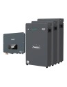 Single-phase storage system 4kW inverter Zucchetti LV ZSX5000 S 15.3kWh lithium battery