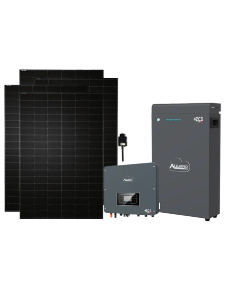 Single-phase photovoltaic kit 4500W 4kW inverter Zucchetti LV ZSX5000 S 5.1kWh lithium battery