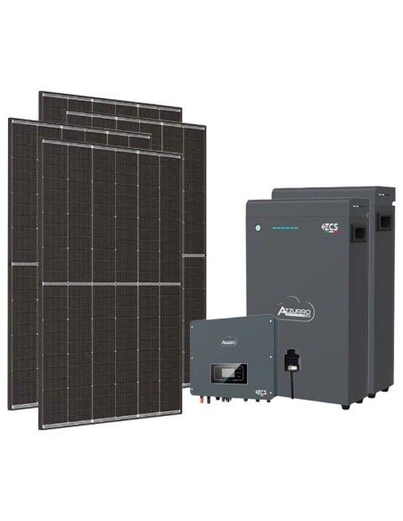 Single-phase photovoltaic kit 4500W 4kW inverter Zucchetti LV ZSX5000 S 10.2kWh lithium battery