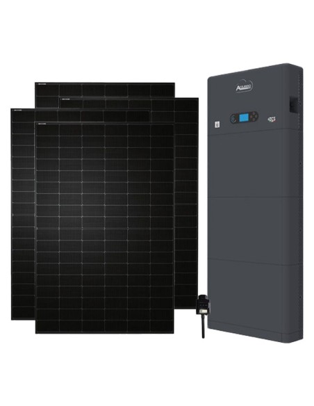 Monofase: vendita all'ingrosso Kit fotovoltaico monofase 4730W inverter 3.68kW Zucchetti All in one + 1 batteria al litio HV ...