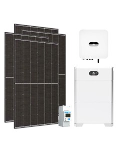 Single-phase photovoltaic kit 6300W 6kW inverter Huawei + 2 LUNA2000 5kWh lithium batteries