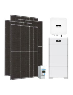Single-phase photovoltaic kit 6300W 6kW inverter Huawei + 3 LUNA2000 5kWh lithium batteries