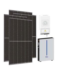 Monofase: vendita all'ingrosso Kit fotovoltaico monofase 4500W inverter 3.6kW SG03LP1 DEYE + 1 batteria al litio RW-M 6.14kWh