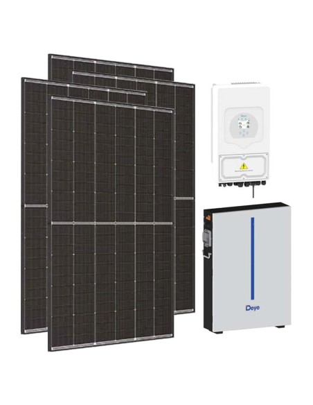 Monofase: vendita all'ingrosso Kit fotovoltaico monofase 6300W inverter 6kW SG03LP1 DEYE + 1 batteria al litio RW-M 6.14kWh