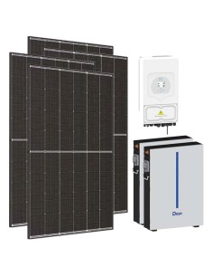 Monofase: vendita all'ingrosso Kit fotovoltaico monofase 6300W inverter 6kW SG03LP1 DEYE batteria al litio RW-M 12.28kWh