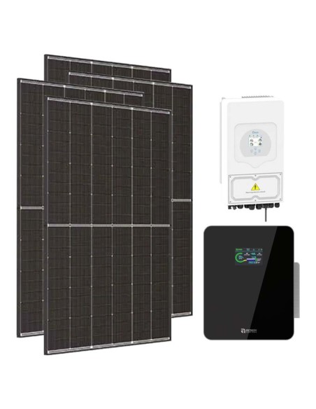 Monofase: vendita all'ingrosso Kit fotovoltaico monofase 4500W inverter 3.6kW SG03LP1 DEYE + 1 batteria al litio Xcellent 5.1...