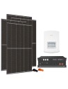 Monofase: vendita all'ingrosso Kit fotovoltaico monofase 5400W inverter 5kW batteria al litio 4.8kWh Pylontech US5000 Solis