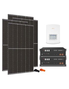 Monofase: vendita all'ingrosso Kit fotovoltaico monofase 5400W inverter 5kW batterie al litio 9.6kWh Pylontech US5000 Solis