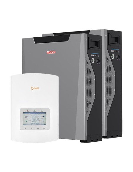 Single-phase storage system 3kW Solis inverter Weco 5k3 XP 10.7kWh lithium battery