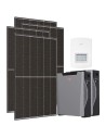 Monofase: vendita all'ingrosso Kit fotovoltaico monofase 3600W inverter 3kW Solis batteria al litio 10.7kWh Weco 5k3 XP