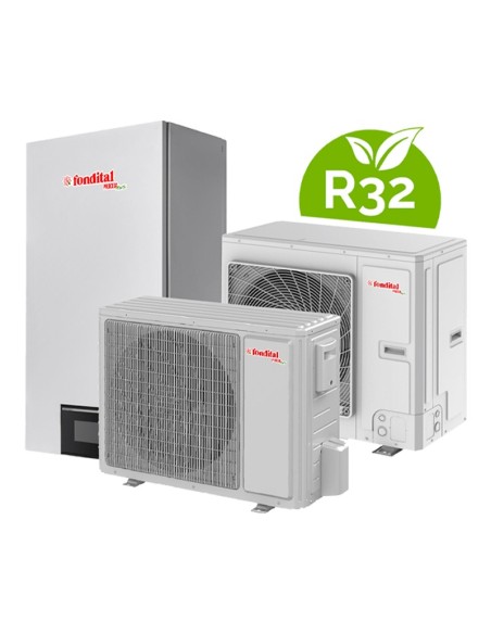 Pompe di calore: vendita all'ingrosso Pompa di calore 10kW aria-acqua splittata inverter FONDITAL modello Procida AWS X10