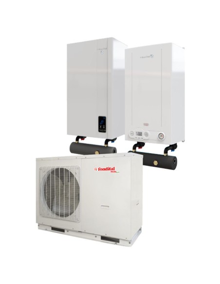 Caldaia con pompa di calore: vendita all'ingrosso Sistema ibrido compatto monofase pompa di calore da 10kW Procida AWM X10 e ...