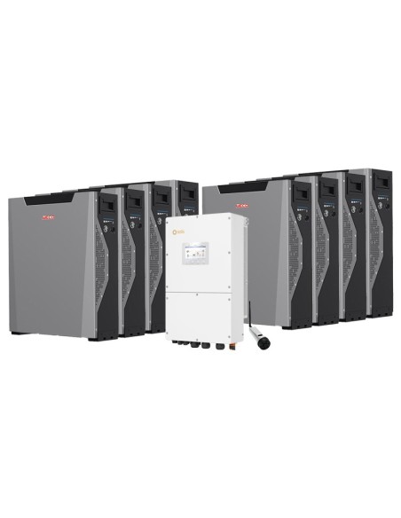 Three-phase storage system 50kW Solis inverter Weco 5k3 XP 42.96kWh lithium battery