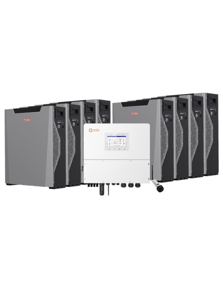 Three-phase storage system 15kW Solis inverter Weco 5k3 XP 42.96kWh lithium battery