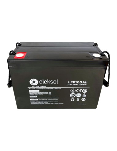Eleksol: vendita all'ingrosso Batteria al litio LiFePO4 Eleksol 100A 12.8V - LFP100AH