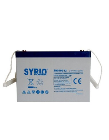 Batteria 100Ah 12V GEL Deep Cycle Syrio Power - SBG100-12 | PuntoEnergia Italia