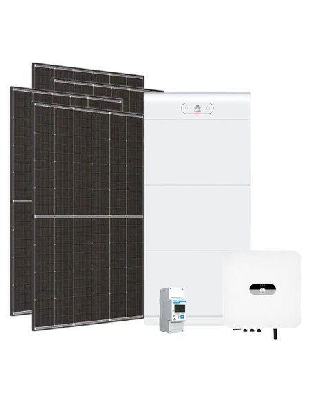 Monofase: vendita all'ingrosso Kit fotovoltaico monofase 5400W inverter 5kW Huawei + 3 batterie al litio LUNA2000 7kWh S1 + BMS