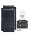 Monofase: vendita all'ingrosso Kit fotovoltaico monofase 6435W inverter 6kW batteria al litio 9.6kWh Pylontech US5000 Solis