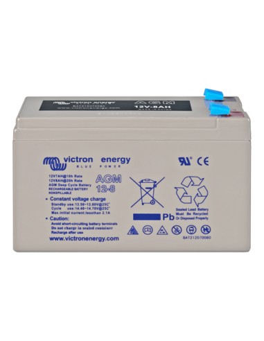Batteria 8Ah 12V AGM Deep Cycle Victron Energy - BAT212070084 | PuntoEnergia Italia