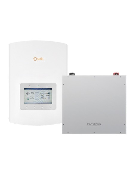 Solis con Dyness: vendita all'ingrosso Sistema di accumulo monofase inverter 3kW Solis batteria al litio Dyness DL5.0C 5.12kWh