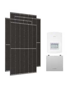 Monofase: vendita all'ingrosso Kit fotovoltaico monofase 6300W inverter 6kW Solis + 1 batteria al litio Dyness DL5.0C 5.12kWh