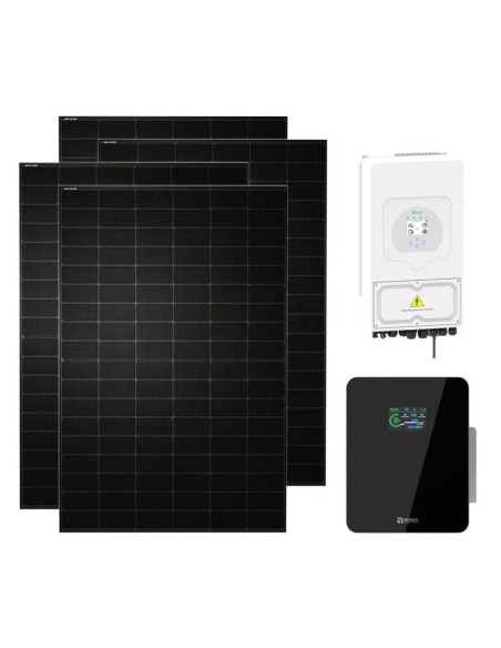 Monofase: vendita all'ingrosso Kit fotovoltaico monofase 6880W inverter Deye 6kW SG03LP1 + 1 batteria al litio Xcellent 5.12kWh