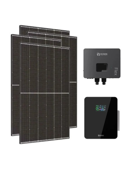 Monofase: vendita all'ingrosso Kit fotovoltaico monofase 6300W inverter 6kW IFL06 Renon Power + 1 batteria al litio Xcellent ...