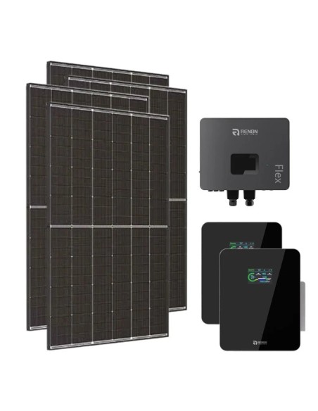 Monofase: vendita all'ingrosso Kit fotovoltaico monofase 6300W inverter 6kW IFL06 batteria al litio 10.24kWh Xcellent Renon P...
