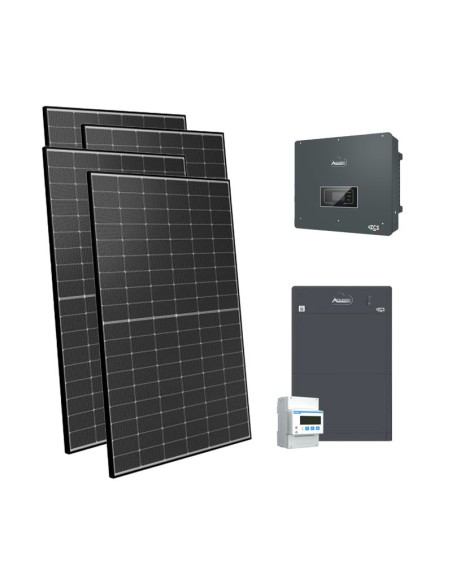 Trifase: vendita all'ingrosso Kit fotovoltaico 6160W trifase inverter 6kW Zucchetti batteria al litio HV ZBT 5K 10.24kWh