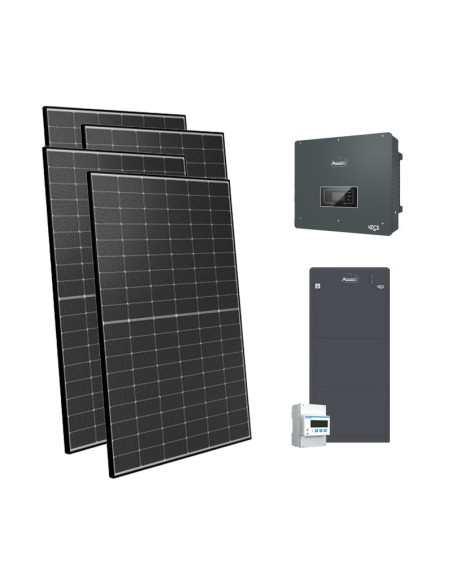 Trifase: vendita all'ingrosso Kit fotovoltaico 10120W trifase inverter 10kW Zucchetti batteria al litio HV ZBT 5K 15.36kWh