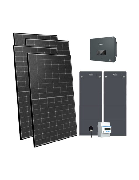Trifase: vendita all'ingrosso Kit fotovoltaico 15400W trifase inverter 15kW Zucchetti batteria al litio HV ZBT 5K 40.96kWh