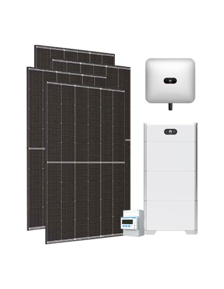 Trifase: vendita all'ingrosso Kit fotovoltaico trifase 10350W inverter Huawei 10kW batteria al litio LUNA2000 15kWh BMS