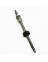 Double threaded screw M10x300mm STA10300 - wood anchor