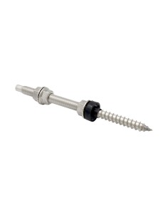 Double threaded screw M12x200mm STA12200 - wood anchor
