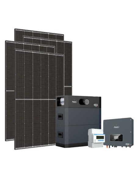 Trifase: vendita all'ingrosso Kit fotovoltaico trifase 5400W inverter 5kW Zucchetti batteria al litio HV SMART 5K 10.24kWh