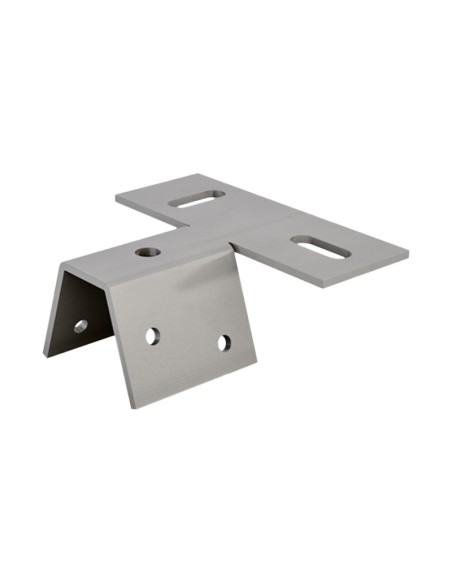 Staffa Inox per montaggio profilo bidirezionale alla lamiera grecata - STG0034