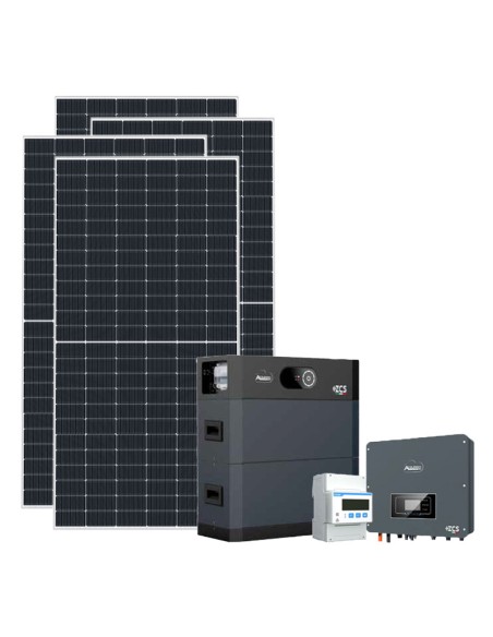 Trifase: vendita all'ingrosso Kit fotovoltaico trifase 6435W inverter 6kW Zucchetti batteria al litio HV SMART 5K 10.24kWh