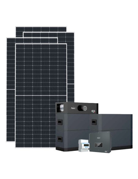 Trifase: vendita all'ingrosso Kit fotovoltaico trifase 20475W inverter 20kW Zucchetti batteria al litio HV SMART 5K 20.48kWh