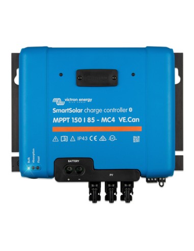 Regolatore di carica MPPT SmartSolar 150/85 MC4 VE. Can 150Voc 85A Victron Energy - SCC115085511 | PuntoEnergia Italia