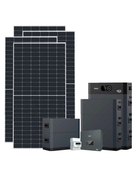 Trifase: vendita all'ingrosso Kit fotovoltaico trifase 20475W inverter 20kW Zucchetti batteria al litio HV SMART 5K 40.96kWh