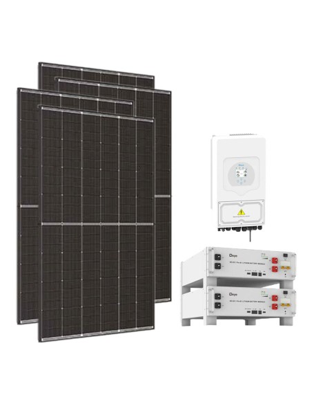 Monofase: vendita all'ingrosso Kit fotovoltaico monofase 6300W inverter 6kW SG03LP1 DEYE batteria al litio 10.24kWh SE-G5.1 P...